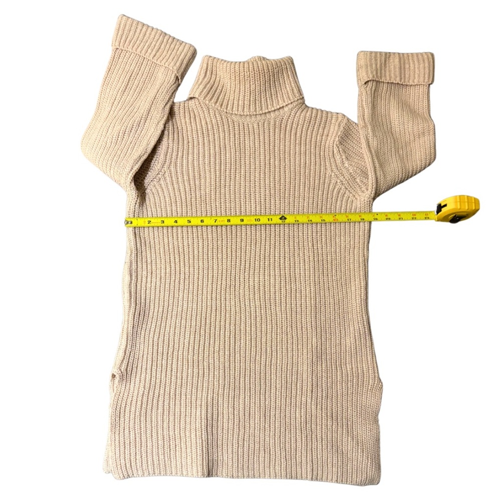 b.young Ribbed Turtleneck Tunic Sweater Blush Pink Small - Picture 4 of 6